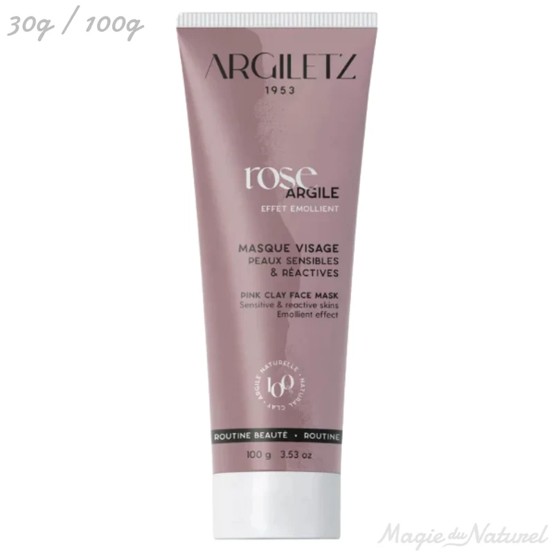 Masque à l'argile rose prêt à l'emploi