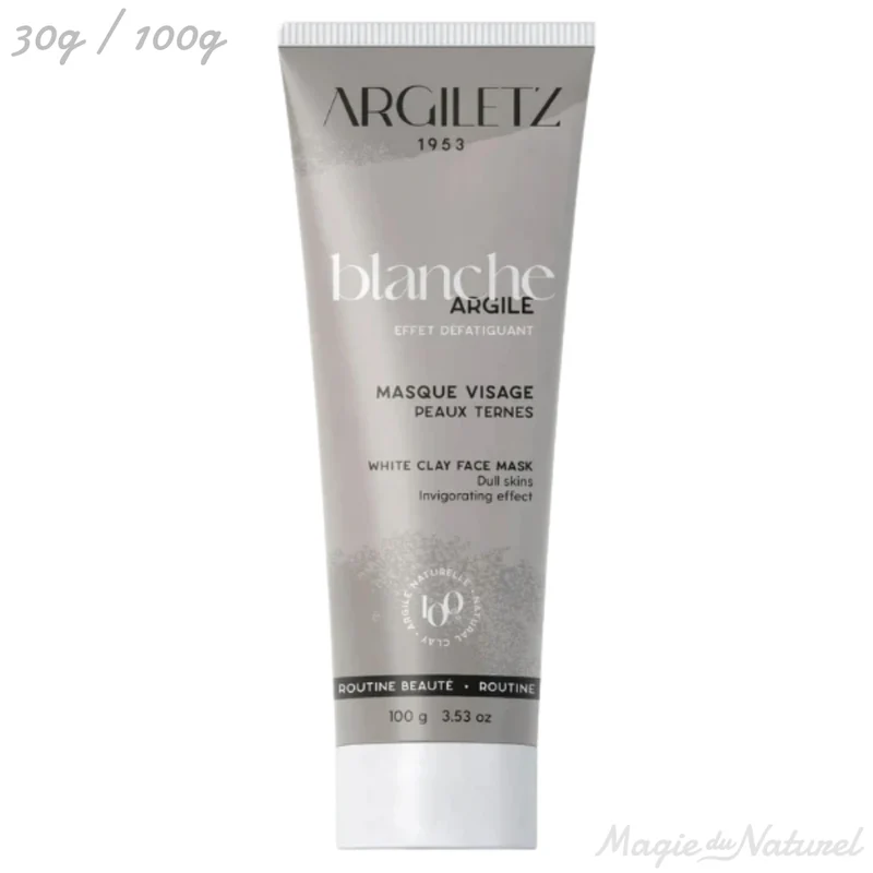 Masque à l'argile blanche prêt à l'emploi