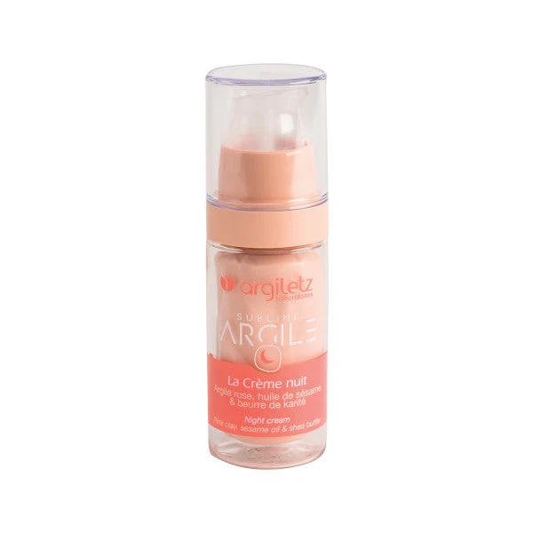 Crème de nuit hydratante BIO à l'argile rose