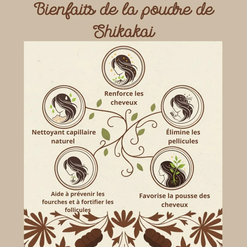 Poudre de Shikakai – soin capillaire ayurvédique