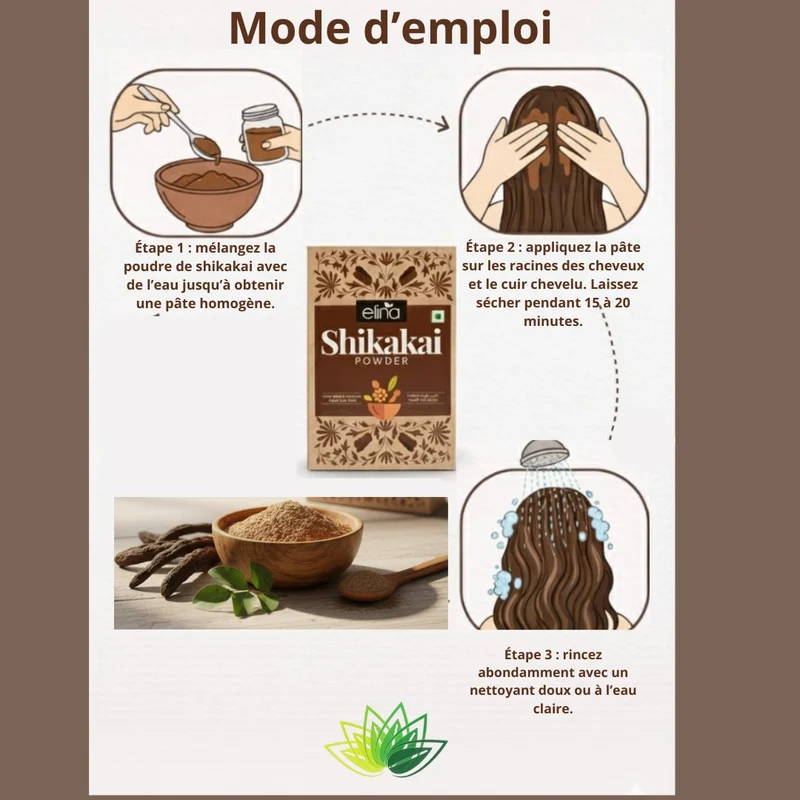 Poudre de Shikakai – soin capillaire ayurvédique