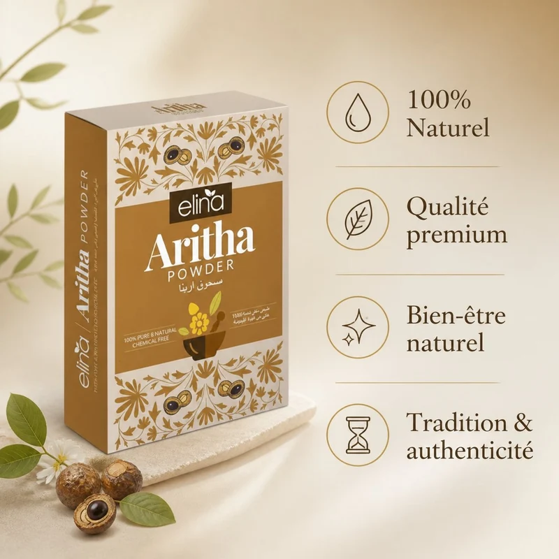 Aritha Poudre – Poudre Lavante Naturelle Ayurvédique