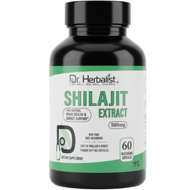 Shilajit Extract 60 Capsules 500 mg - Dr. Herbalist