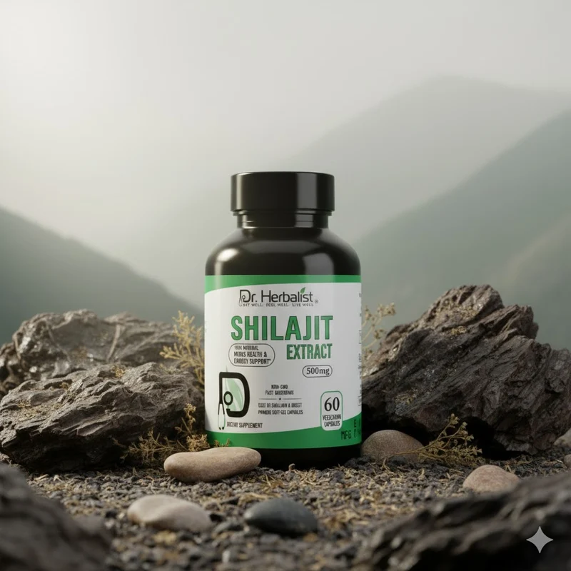 Shilajit Extract 60 Capsules 500 mg - Dr. Herbalist