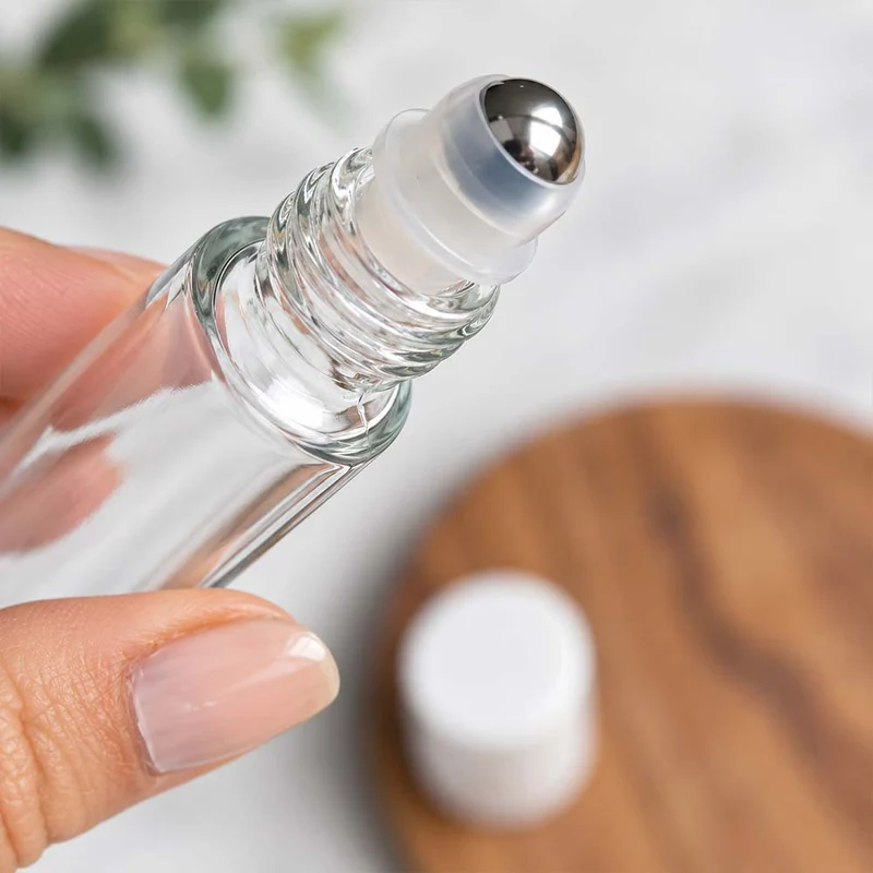 Roll-on en verre et bille inox