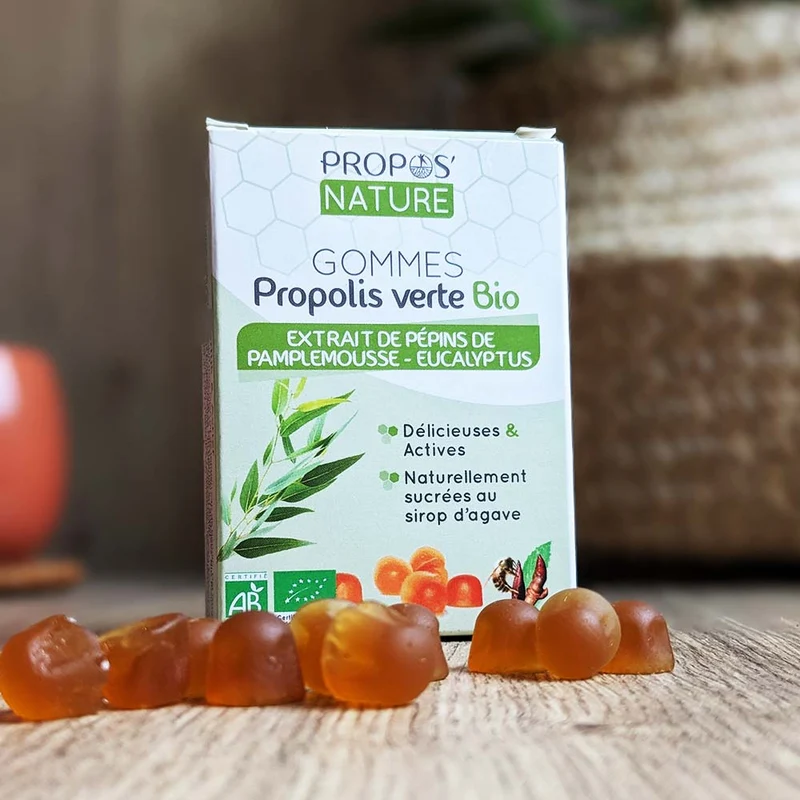 Gommes Propolis verte, EPP et Propolis Verte