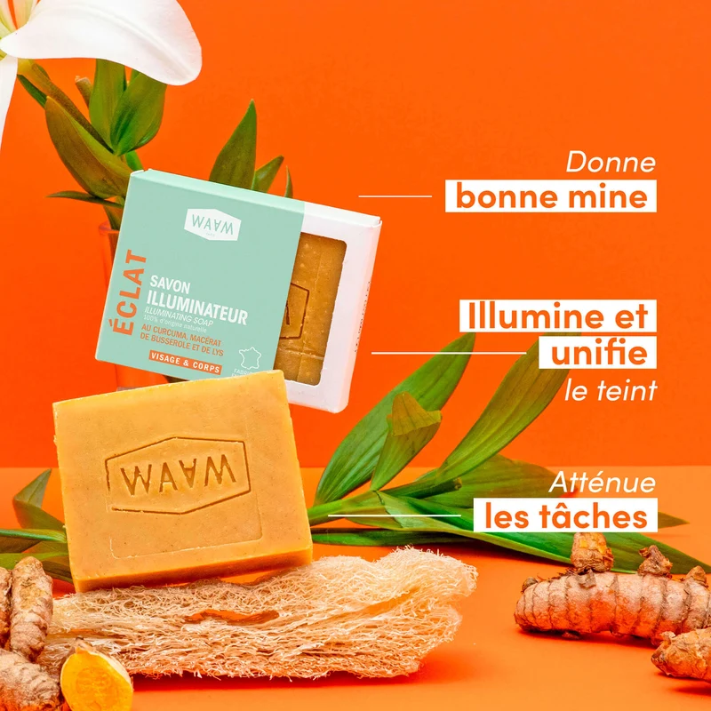 Savon Illuminateur au Curcuma