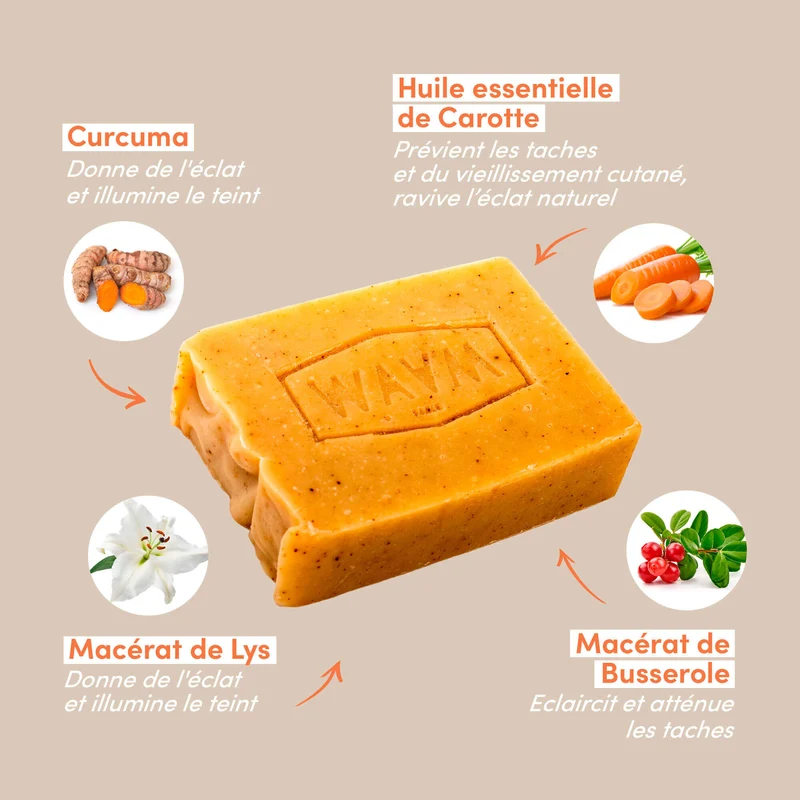 Savon Illuminateur au Curcuma