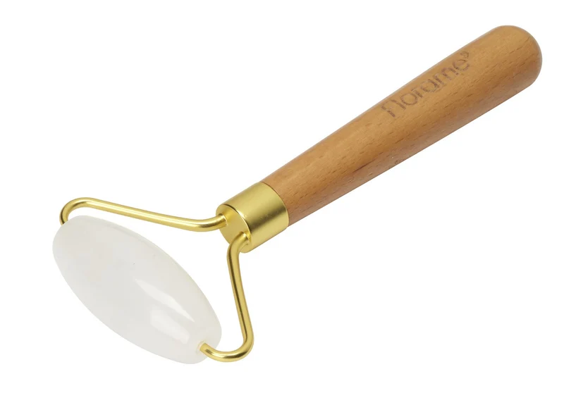 Roller visage en quartz blanc