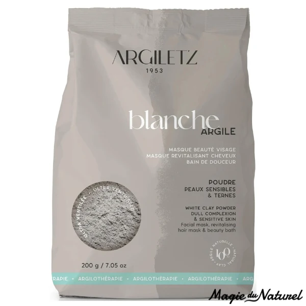 Argile blanche poudre ultra-ventilée 200 g