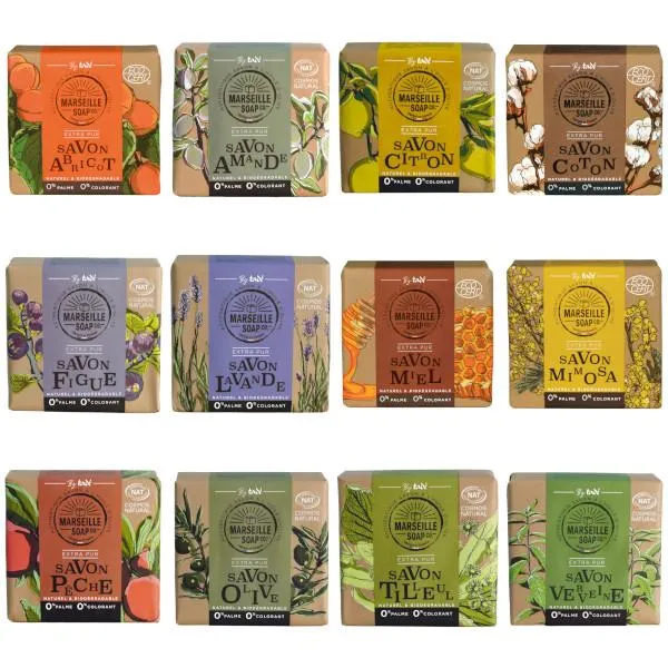Savon Marseille Soap à l'huile d'olive 100gr - Divers parfums