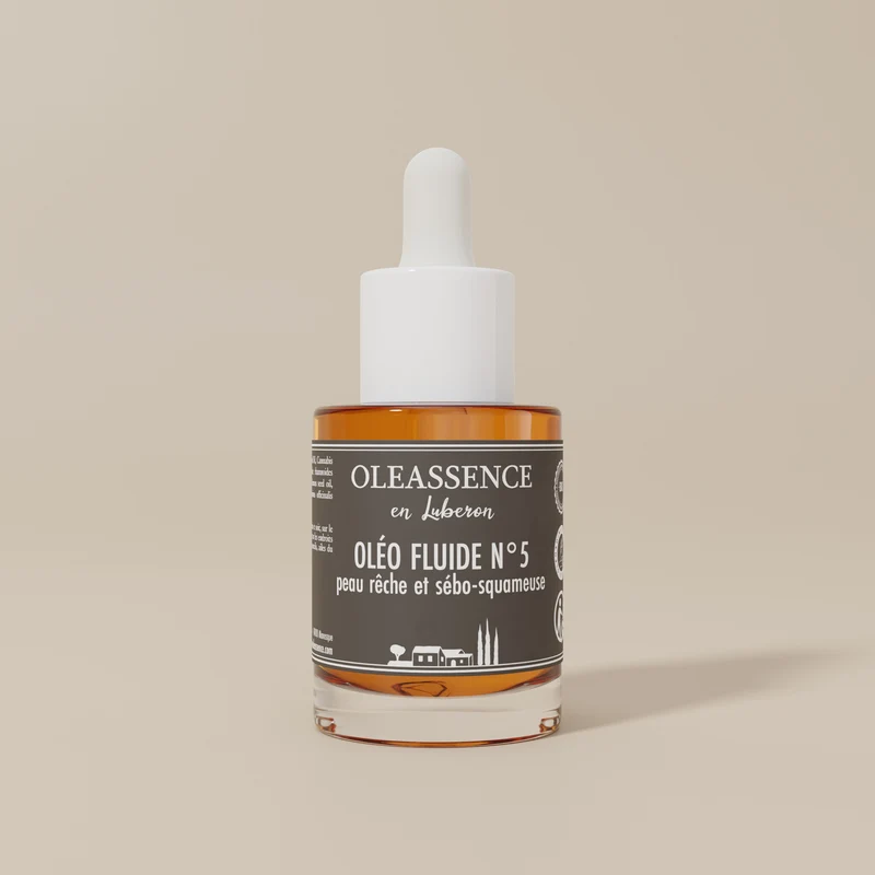 Sérum Peau Rêche et Sébo-squameuse bio - Oléo-Fluide N°5