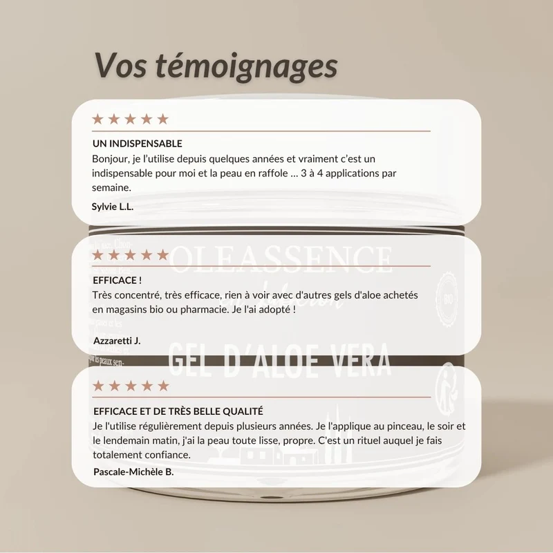 Gel à l'Aloe Vera bio