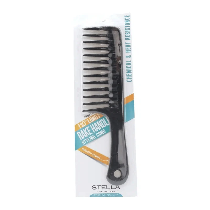 Stella Collection - Peigne à Manche Râteau 10 Pouces "Long Rake Handle Styling Comb" #2441