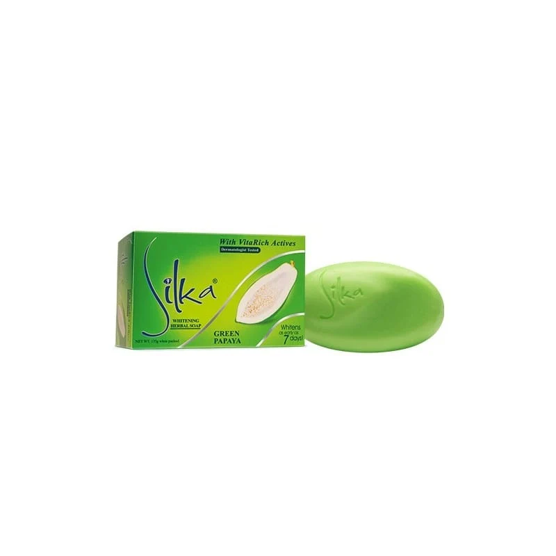 SILKA - Savon papaye verte "Green Papaya Herbal Soap" 135g