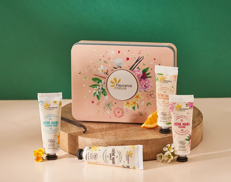 Coffret 4 crèmes mains Evasion florale