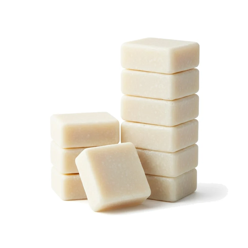 Lot de 10 carrés de musc blanc – parfum solide