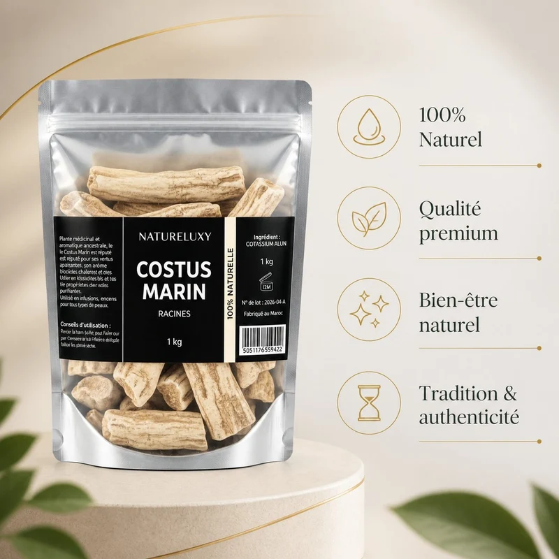 Costus Marin Brut 1kg - 100% Naturel - Natureluxy
