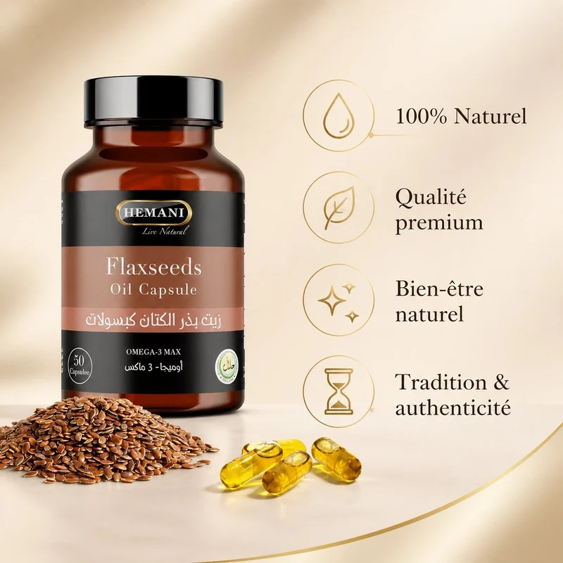 50 Capsules Graine de Lin