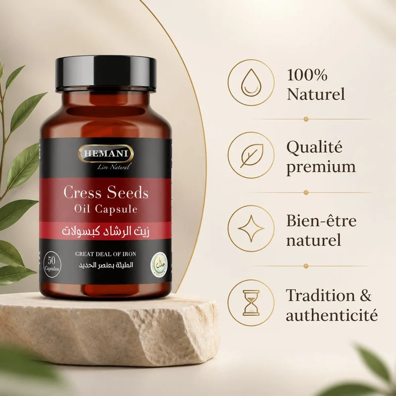 50 Capsules de Graine de Cresson
