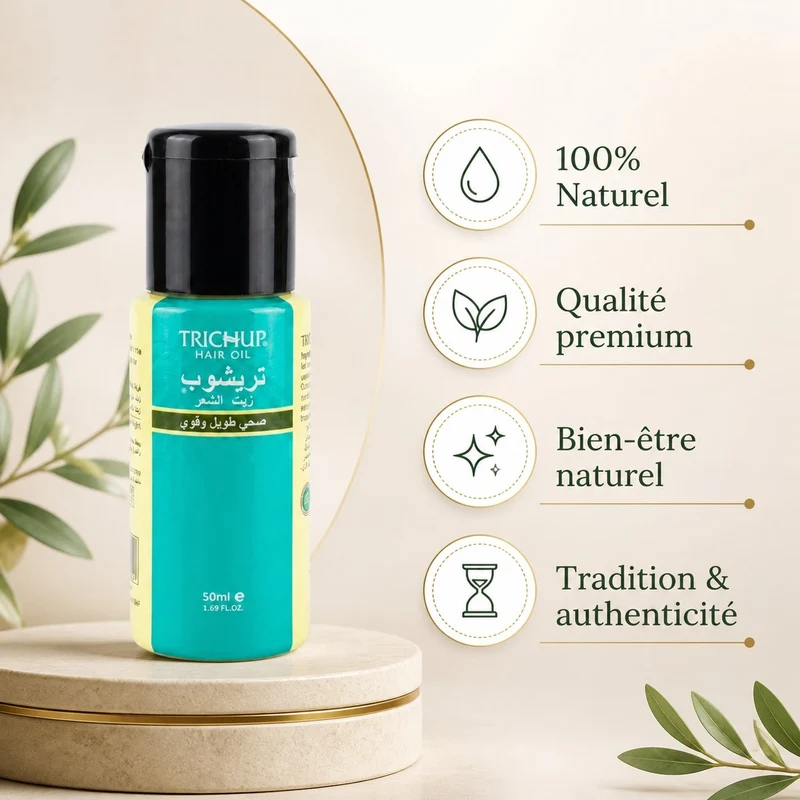 Huile pour Pousser les Cheveux Rapidement - Trichup Indienne 50ml