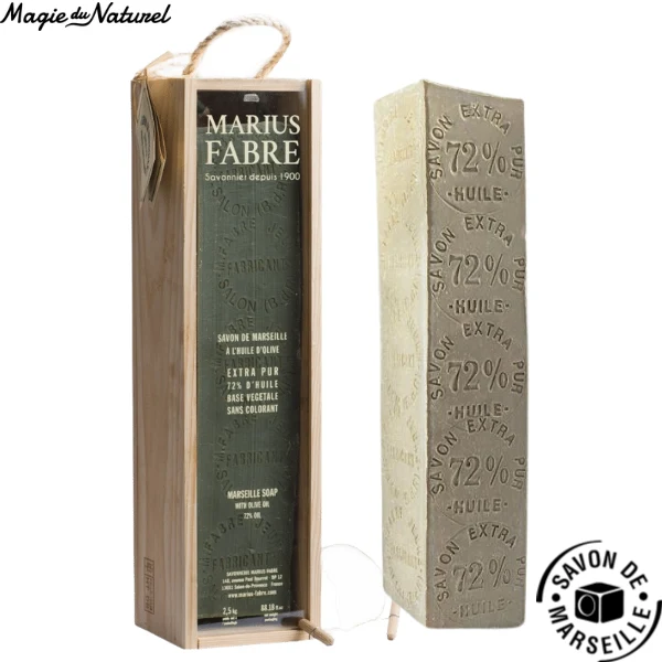 Savon de Marseille à l'huile d'olive en barre 2.5kg