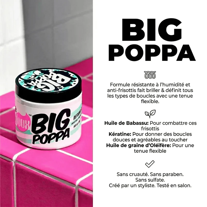 The Doux - Gel coiffant de définition BIG POPPA - 454ml