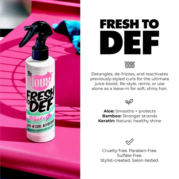 The Doux - Spray Capillaire "Fresh To Def Wash+Go Leave-in Curl Refresher" 236ml