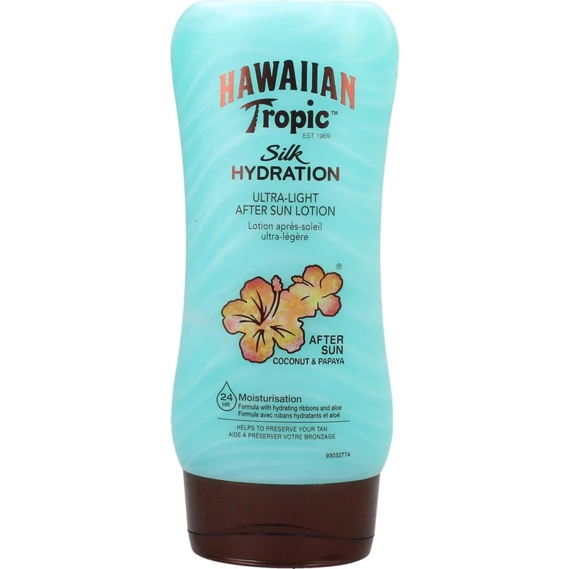 Hawaiian Tropic Silk - Hydratation Lotion Après-Soleil Ultra-Légère - 180 ml