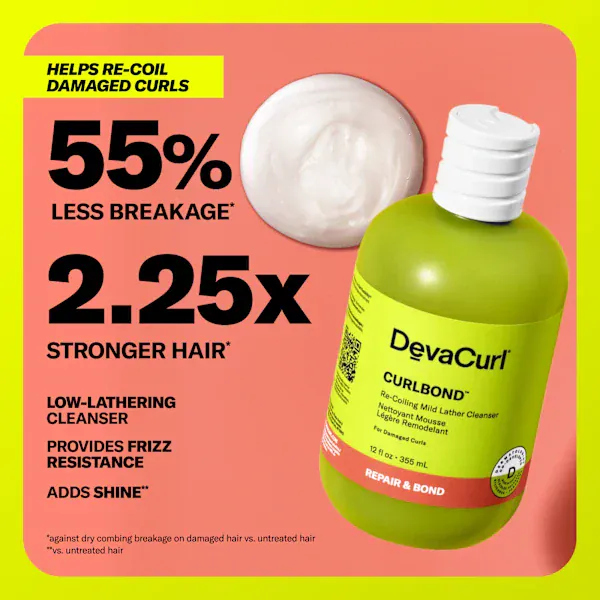 DevaCurl Curlbond - Re-Coiling Mild Shampoing "Lather Cleanser Shampoo" 946 ml