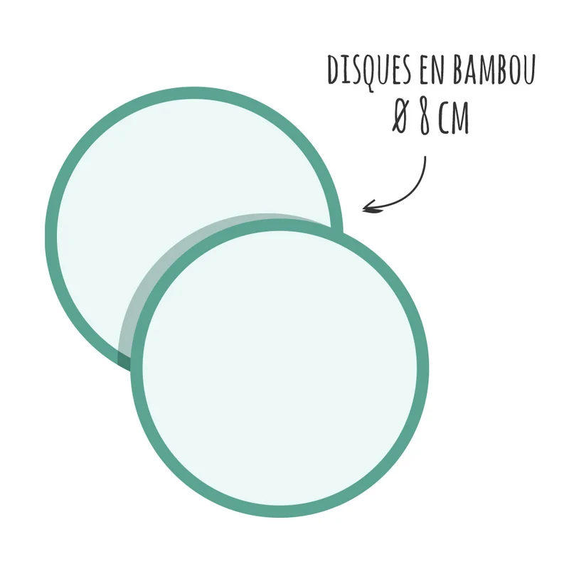 Disques démaquillants en bambou