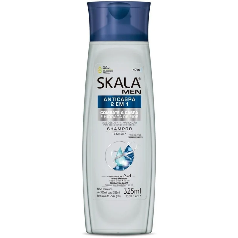 Skala - Shampoing Antipelliculaire Homme 2en1 "Anticaspa Men 2in1 Shampoo" 325ml