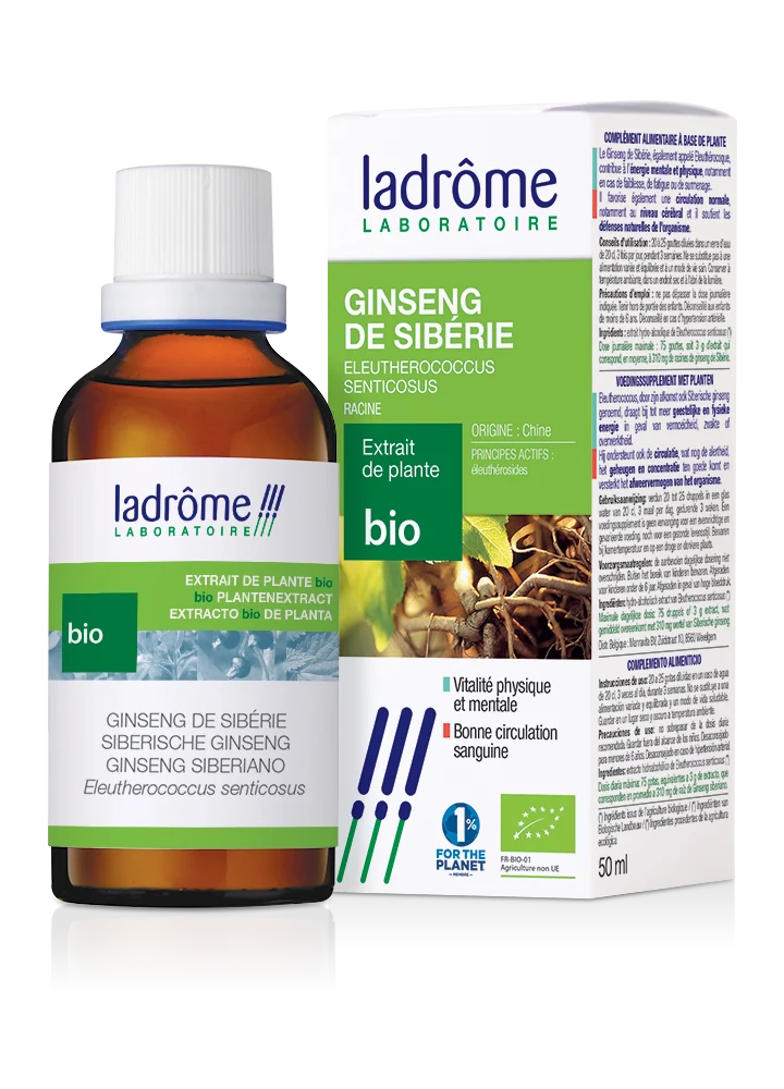 Ginseng de Sibérie ou Eleuthérocoque - Extrait bio