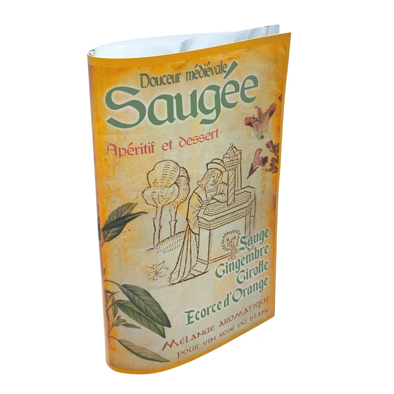 Saugée douceur médiévale |sachet pour 1 bouteille de vin de sauge