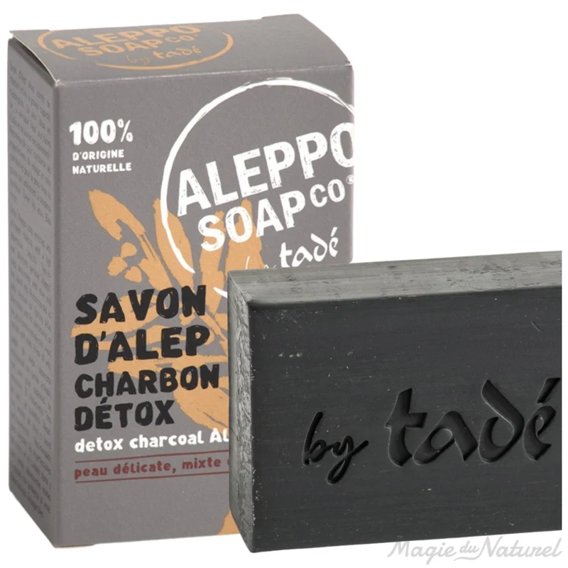 Savon d'Alep charbon détox - 150gr