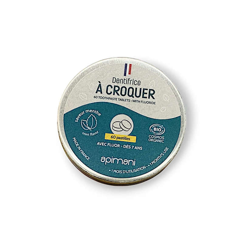 Dentifrice à croquer à la menthe 60 pastilles