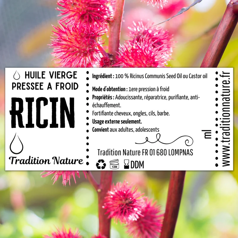 Huile vierge de ricin 100 ml