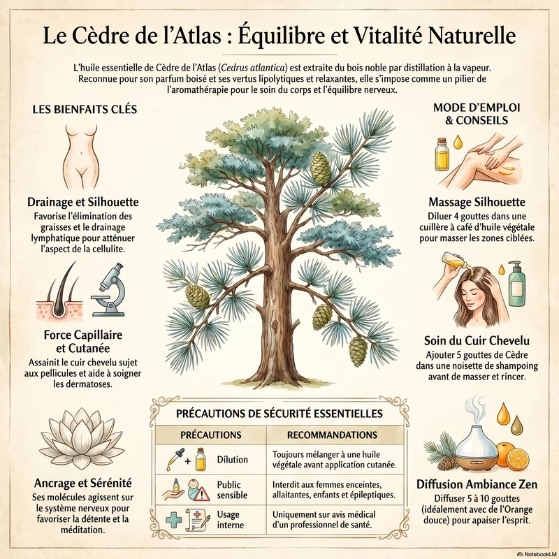 Huile essentielle de Cèdre de l'Atlas