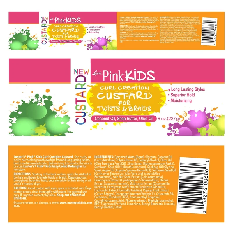 Pink Kids Crème anglaise pour boucles - 227g