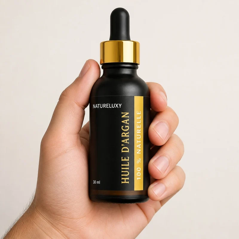 Lot de 2 Huiles d’Argan 30 ml Pipette — 100% naturelle, Soin visage corps cheveux (2×30 ml)