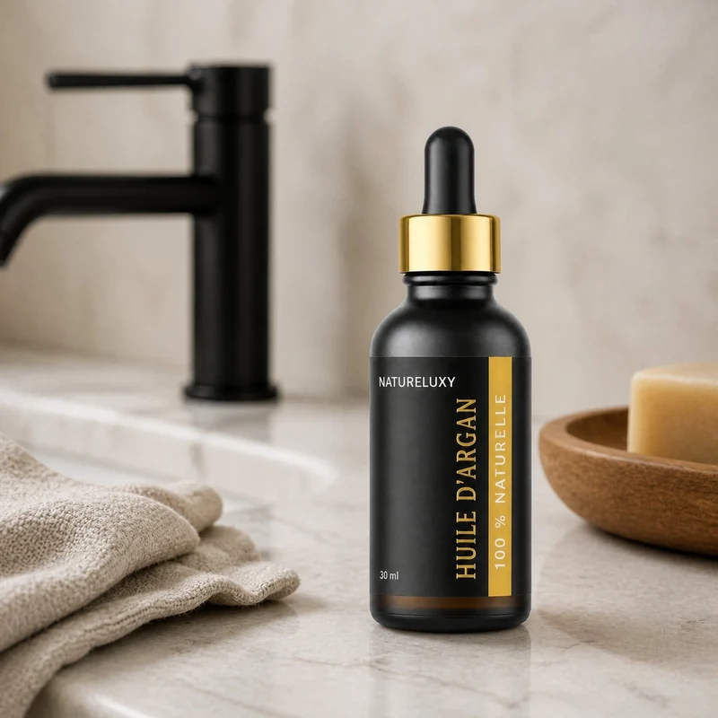 Lot de 2 Huiles d’Argan 30 ml Pipette — 100% naturelle, Soin visage corps cheveux (2×30 ml)