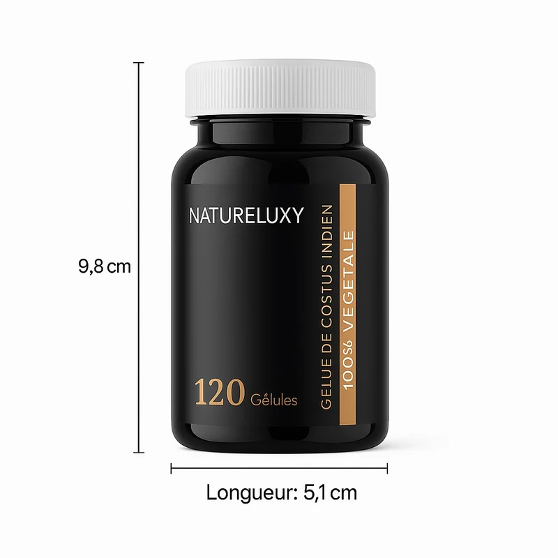 120 gélules Costus Indien – env. 300 mg par gélule – complément alimentaire