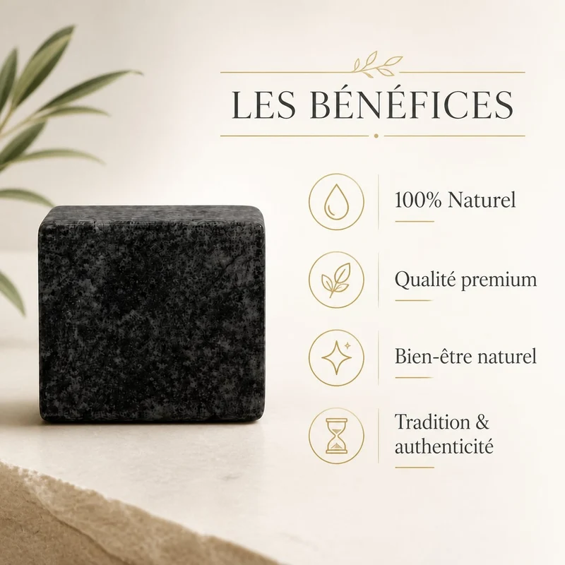 Lot de 2 carrés de musc noir – parfum solide