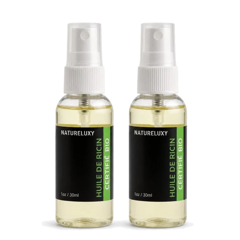 2 Flacons Huile de Ricin 30mL spray 100% naturelle