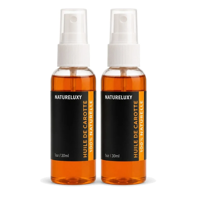 2 Flacons Huile de Carotte 30mL spray 100% naturelle