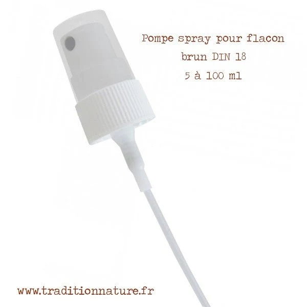 SPRAY POMPE BLANCHE BAGUE DIN 18