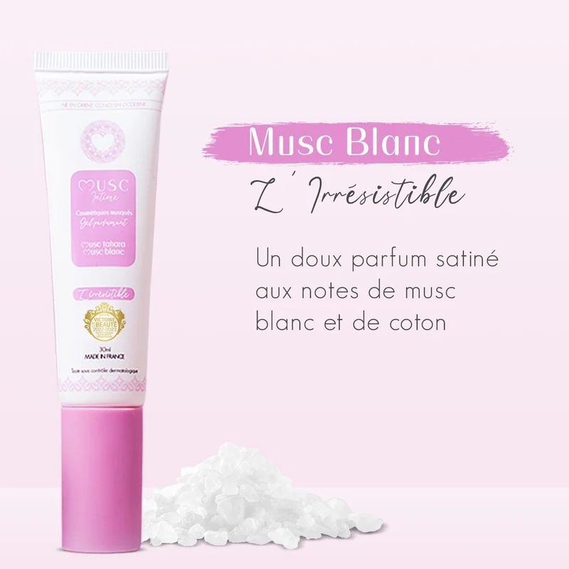 Musc Intime - L'irrésistible - Musc intime en gel "musc blanc" - 30ml