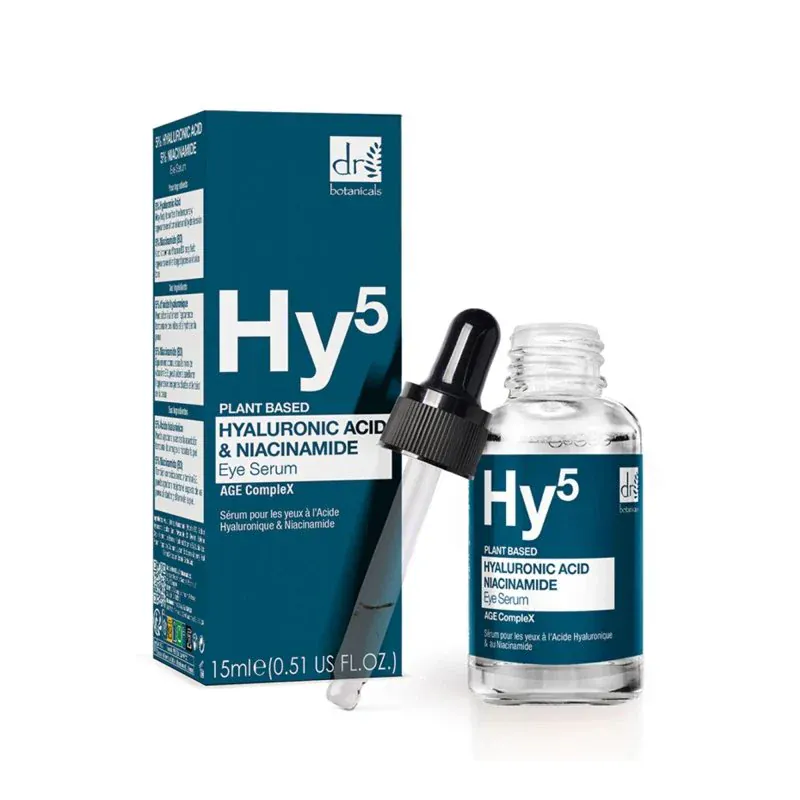 Dr Botanicals Sérum pour les yeux à l'acide hyaluronique et à la niacinamide Hy5 15 ml