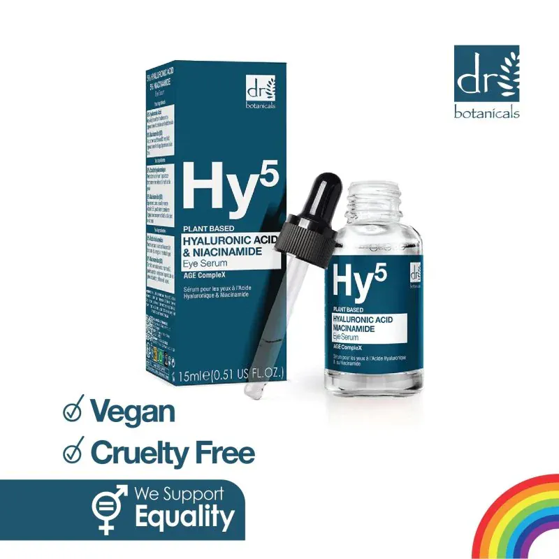 Dr Botanicals Sérum pour les yeux à l'acide hyaluronique et à la niacinamide Hy5 15 ml