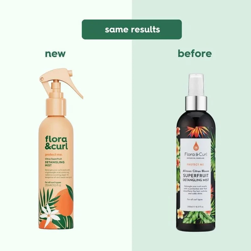 Flora & Curl - "Protect Me African" Brume Démêlante Superfruit Citrus Bloom 250 ml